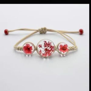 3/$20 Jewelry Bohemian Dried Flower Rope Bracelet